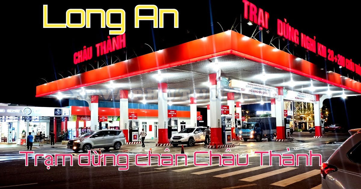 Trạm dừng nghỉ Châu Thành trước khi vào cao tốc Trung Lương - Mỹ Thuận