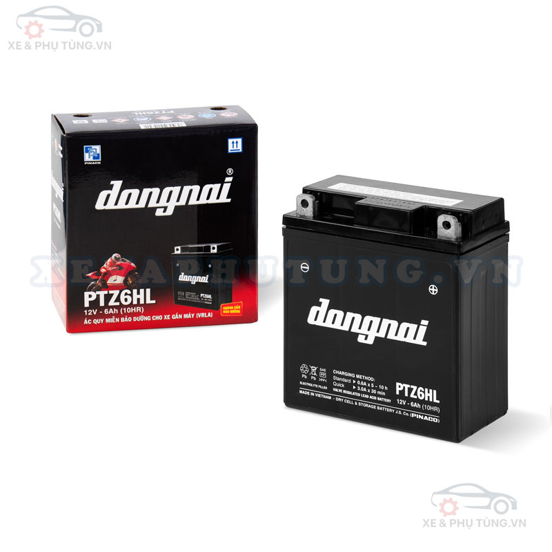 Bình Ắc Quy Đồng Nai PTZ6HL - 12V - 6Ah