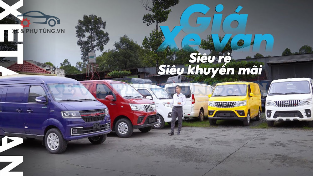 Review dàn xe van tại showroom